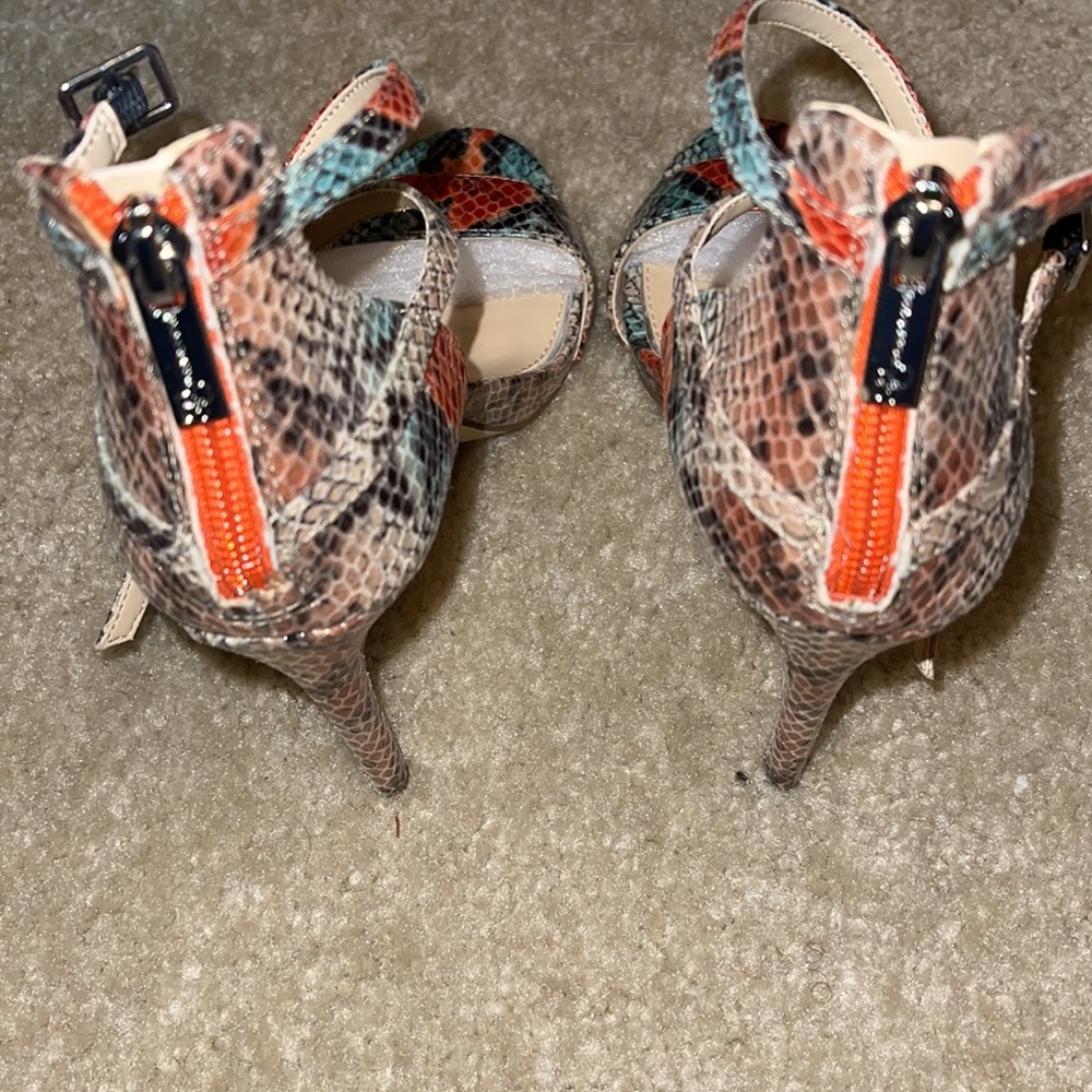 Practically New Multi-Colored Snake Print Shoe - image 5